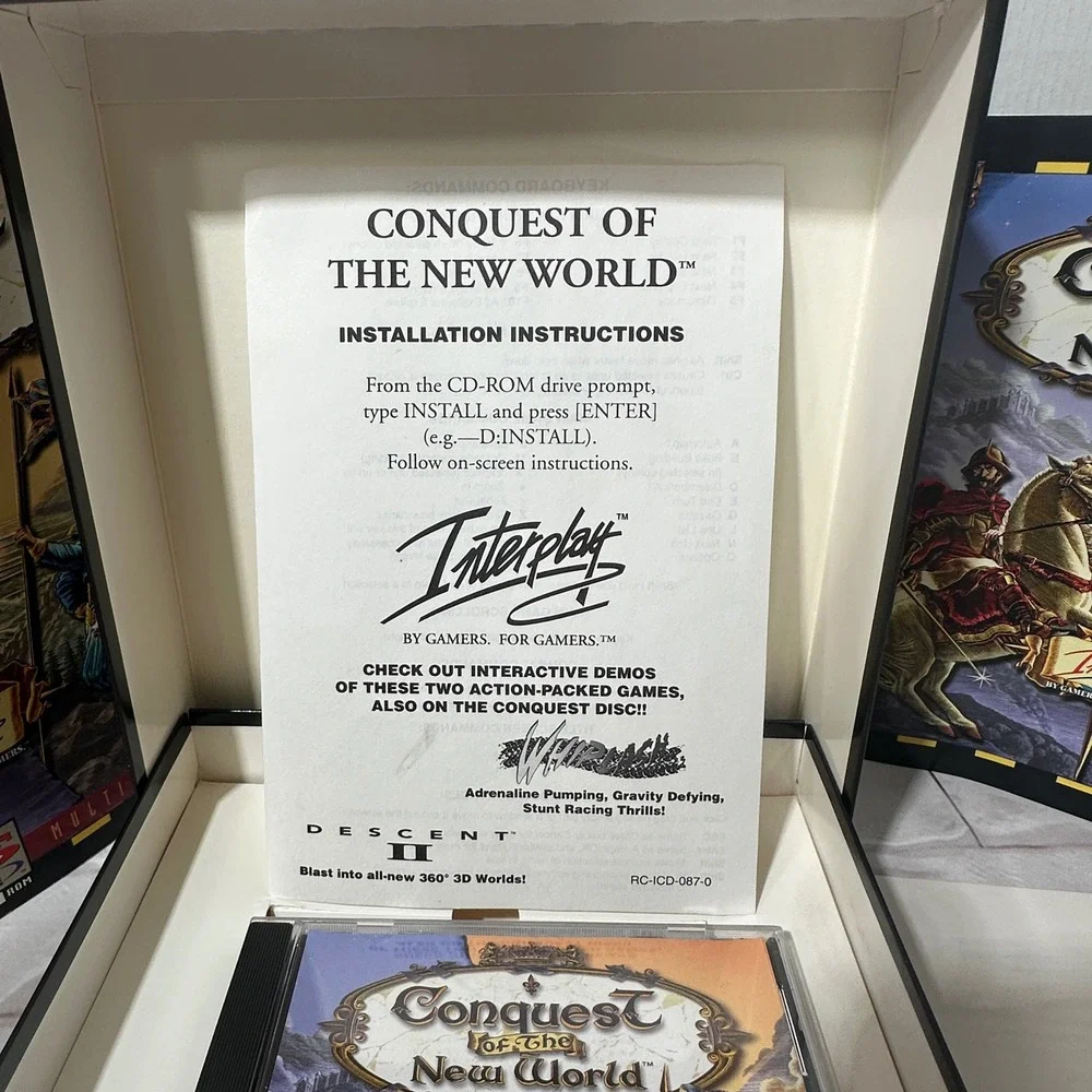 Conquest of the New World PC CD ROM‎ Strategy Game Interplay 1996 Vintage